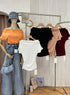 Wide Neck Fitted Top